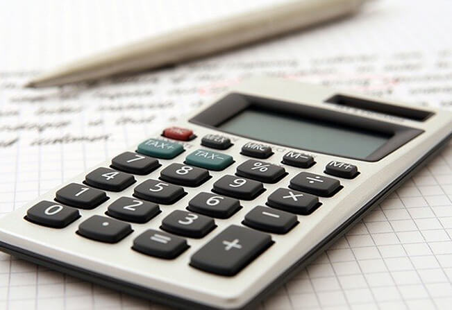 calculator on documents