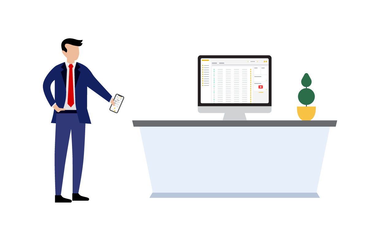 Timecloud Time and Attendance Corporate Illustration