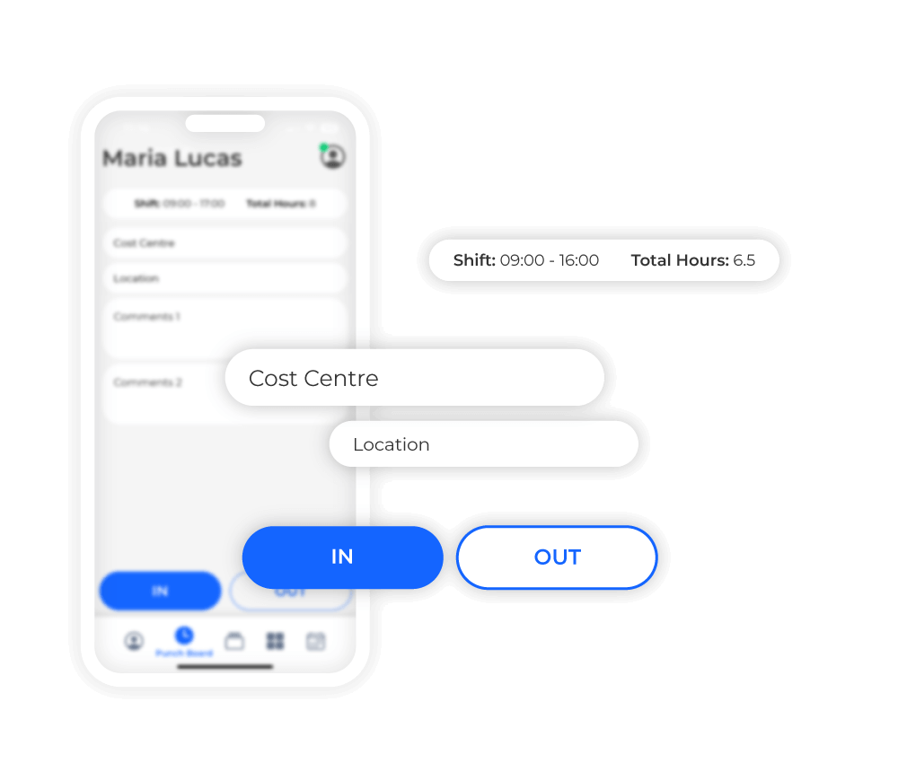 Mobile App Punch Board