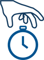 Hand grabbing a clock to represent Time theft