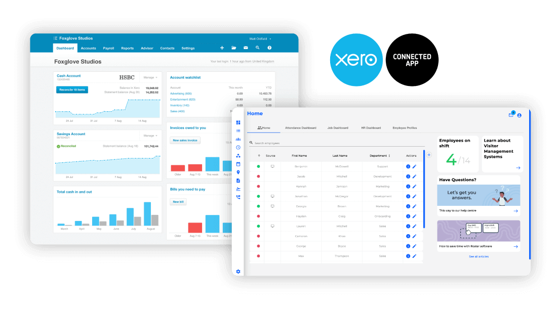 Timecloud Xero Integrations Page Xero and Timecoud Software Integration