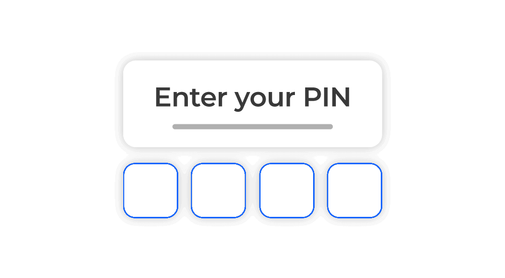 Timecloud iPad kiosk app. Pin number entry for employee login prior to clock in and out.