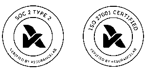Timecloud ISO and SOC2 compliance badges