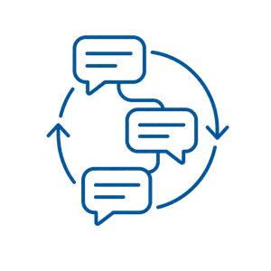 Icon showing employee replies within timecloud